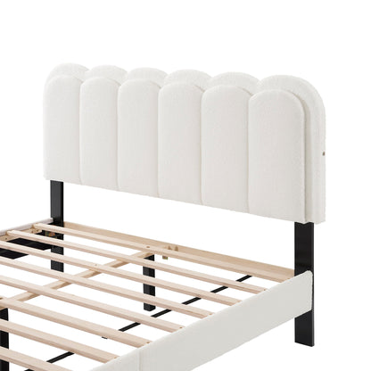 Lambswool Petal Headboard Bed Frame - The Sleep Loft - Online Mattress Showroom NYC