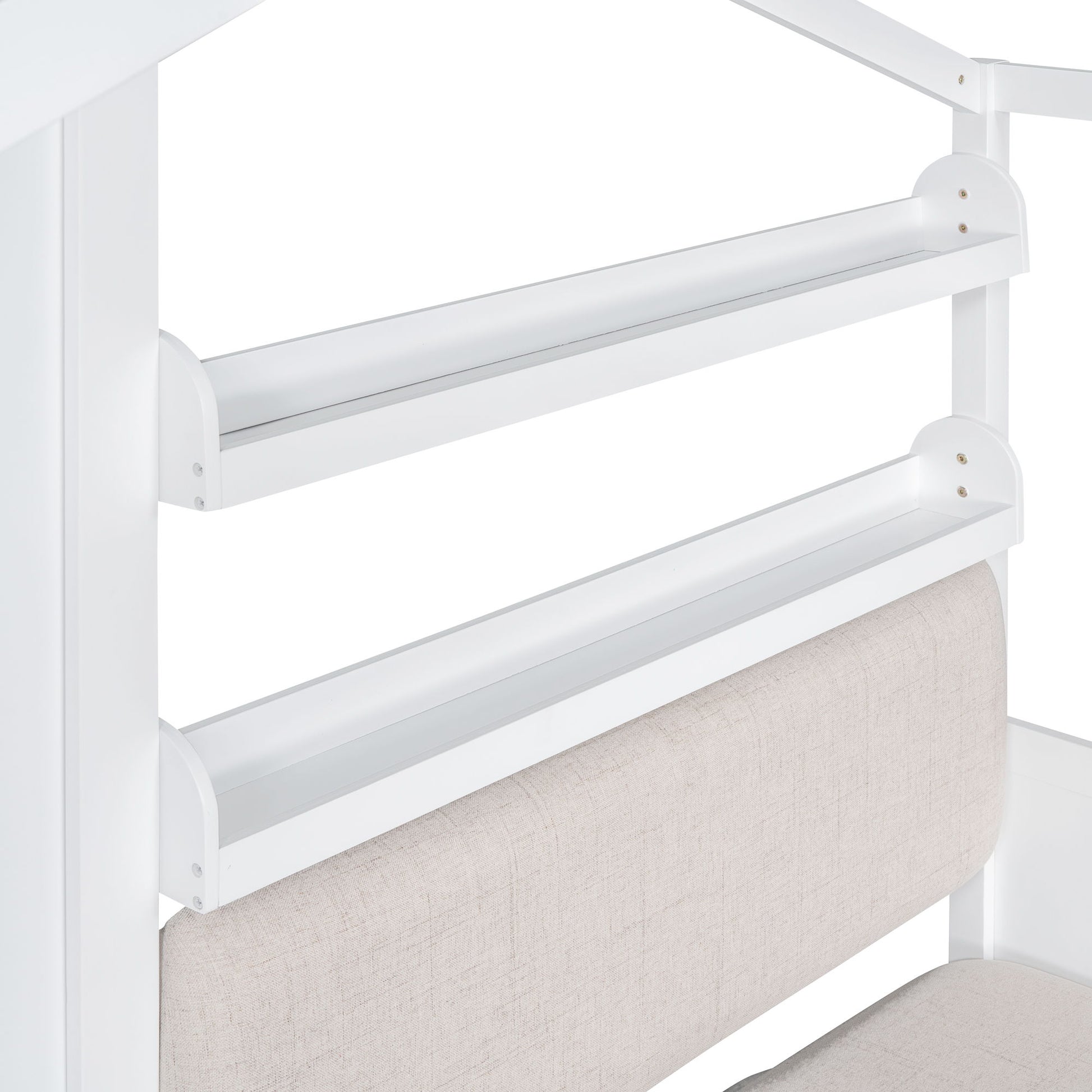 House Bed With Sofa, Kids Platform Bed With 2 Drawers And Storage Shelf - The Sleep Loft - Online Mattress Showroom NYC