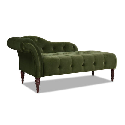 Samuel - Tufted Roll Arm Chaise Lounge - The Sleep Loft - Online Mattress Showroom NYC
