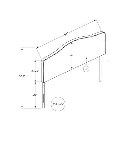 Queen Size, Bed Headboard Only, Upholstered, Transitional - White - The Sleep Loft - Online Mattress Showroom NYC