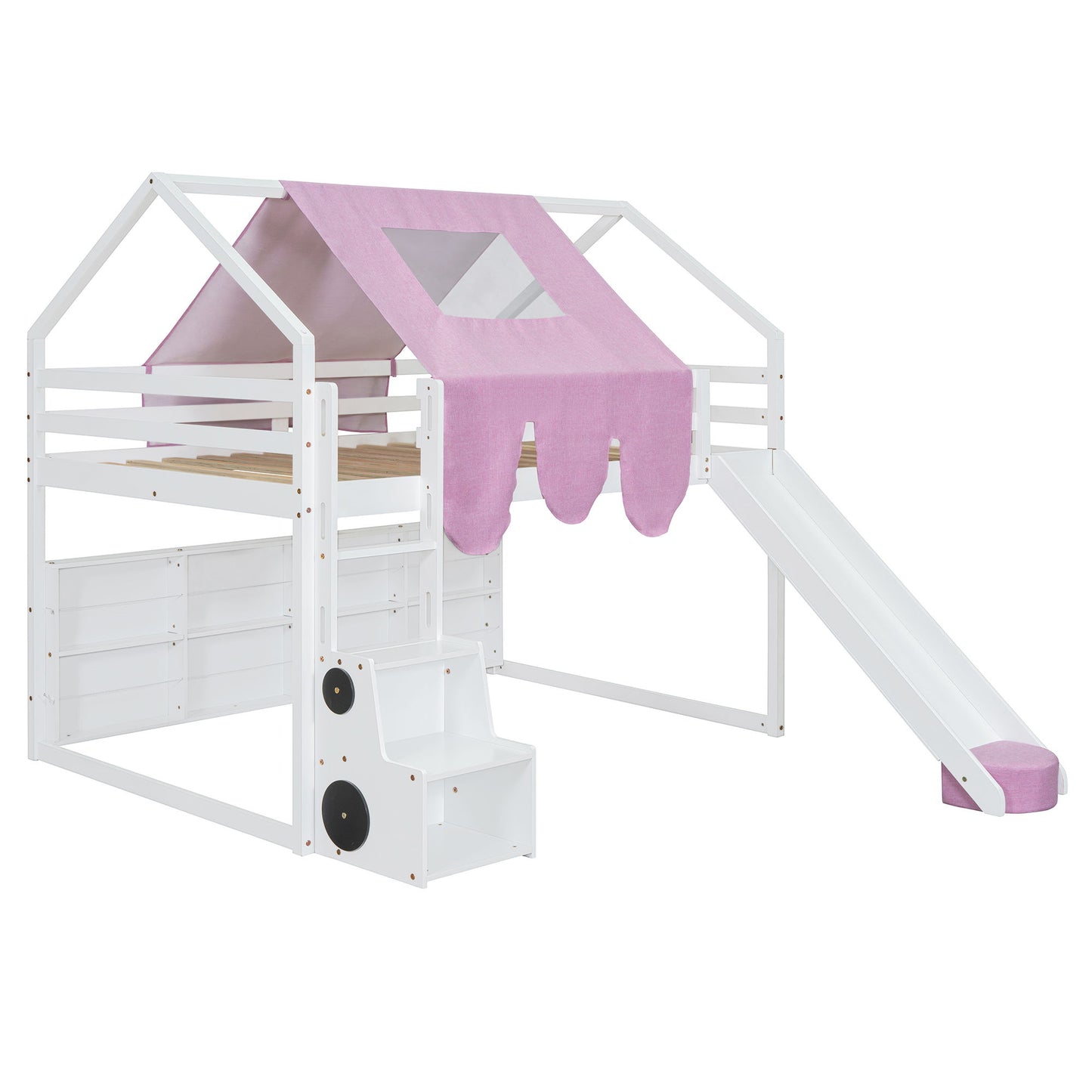 Loft Bed With House Shaped Frame And Tent - The Sleep Loft - Online Mattress Showroom NYC