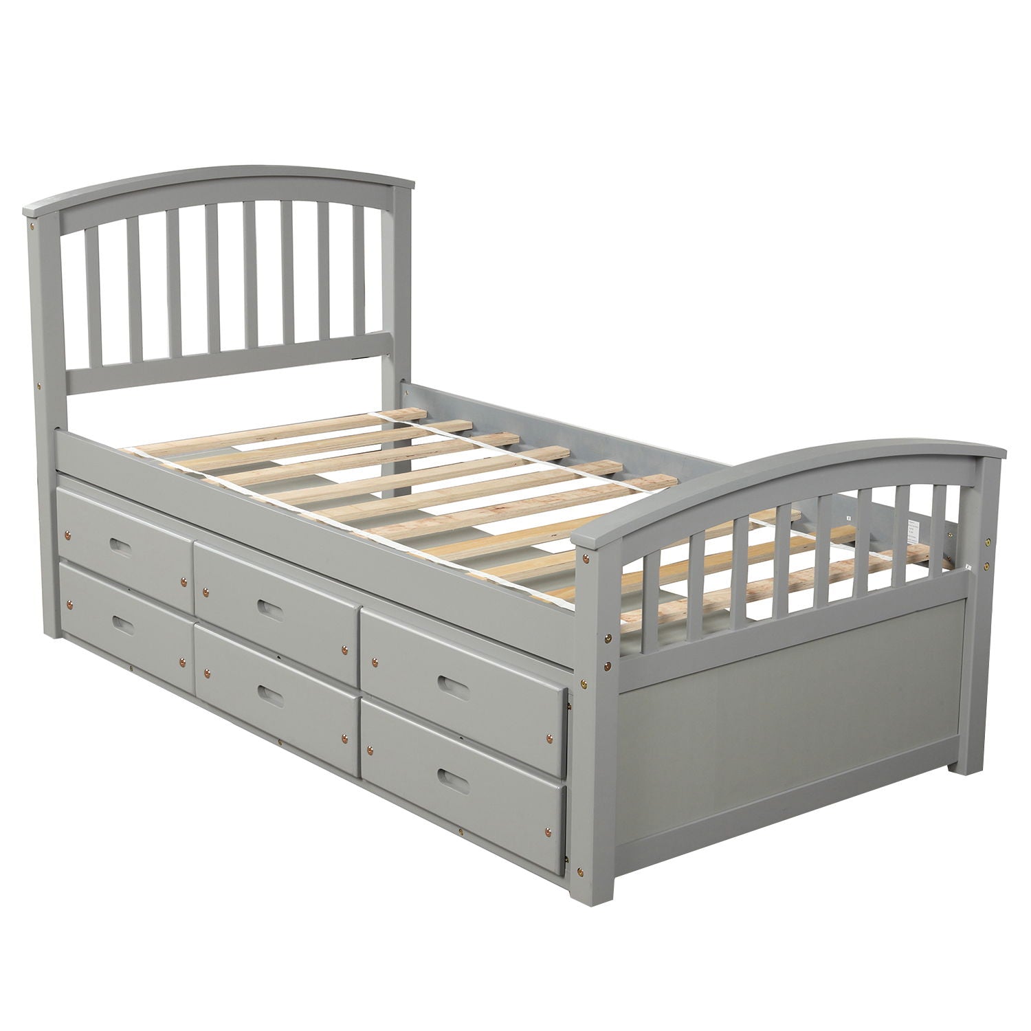 Platform Storage Bed Solid Wood Bed With 6 Drawers - The Sleep Loft - Online Mattress Showroom NYC