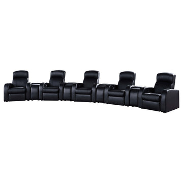 Cyrus 9-piece Upholstered Home Theater Seating - The Sleep Loft - Online Mattress Showroom NYC