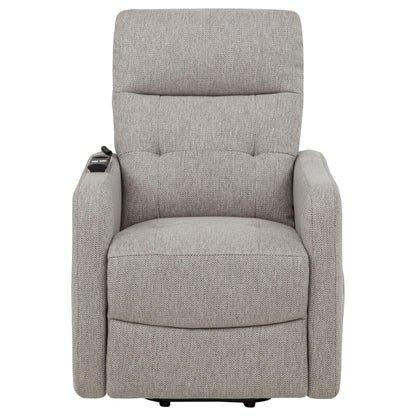 Dayes Upholstered Power Lift Recliner Chair Taupe