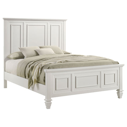Copper - Queen Panel Bed With Structured Headboard And Slatted Design - White - The Sleep Loft - Online Mattress Showroom NYC