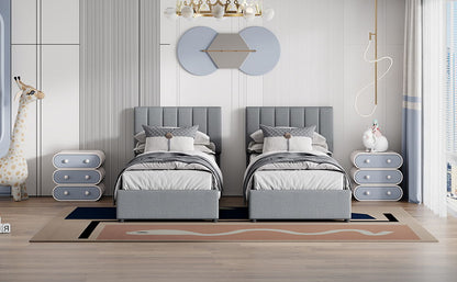 Upholstered Platform Bed With A Hydraulic Storage System - The Sleep Loft - Online Mattress Showroom NYC