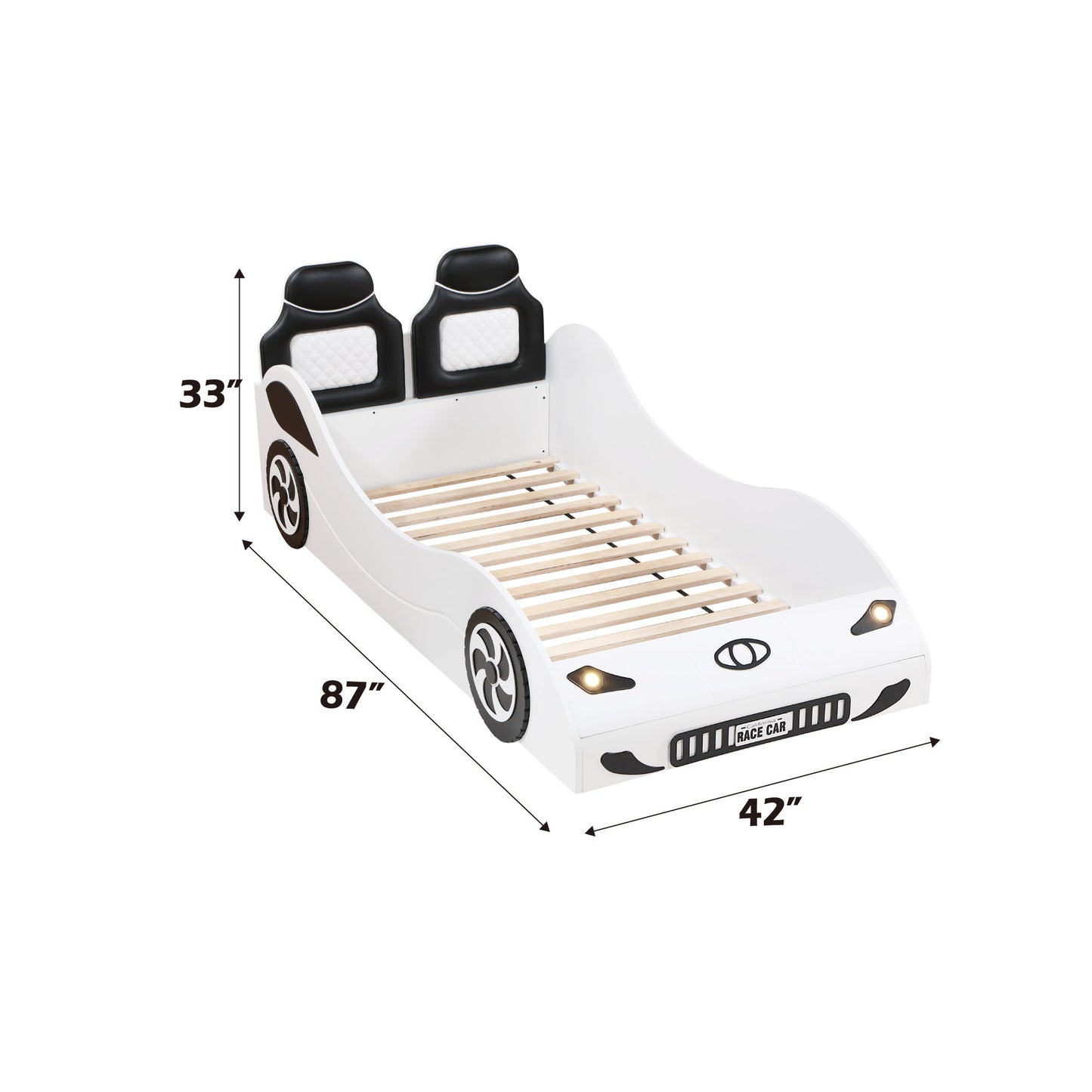 Colen - Twin Car Bed With LED - The Sleep Loft - Online Mattress Showroom NYC