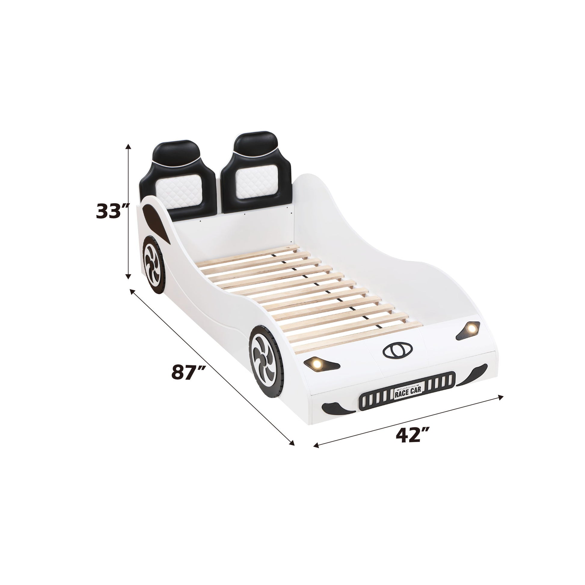 Colen - Twin Car Bed With LED - The Sleep Loft - Online Mattress Showroom NYC