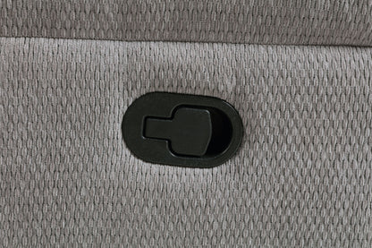 Gilson Chenille Upholstered Glider Recliner Chair Grey