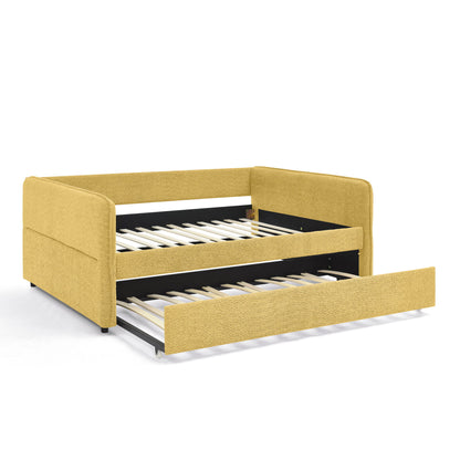 Upholstered Daybed With Pop Up Trundle - The Sleep Loft - Online Mattress Showroom NYC