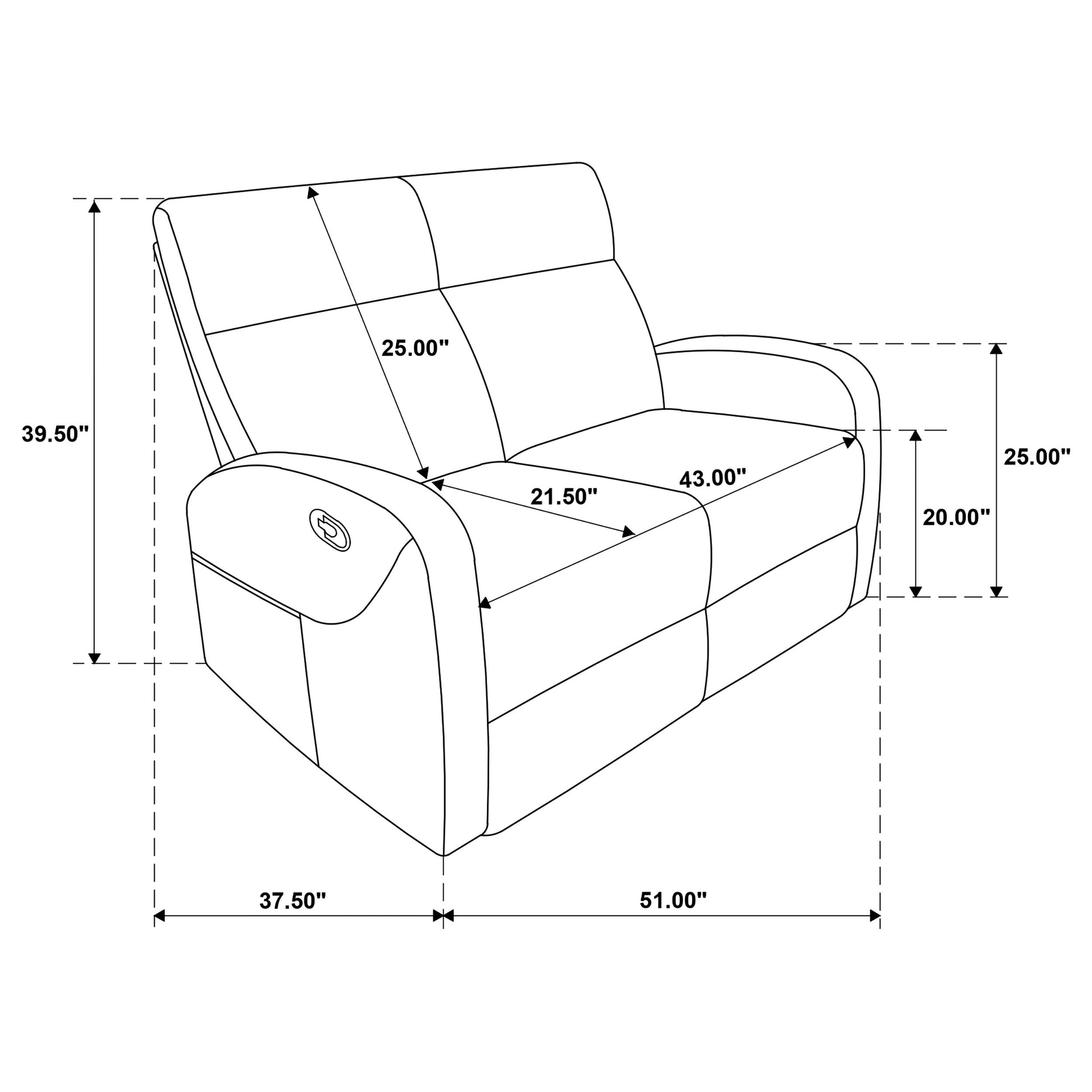 Hamilton Chenille Manual Reclining Loveseat Sand