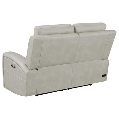 Brickston 2-piece Triple Power Reclining Sofa Set Grey