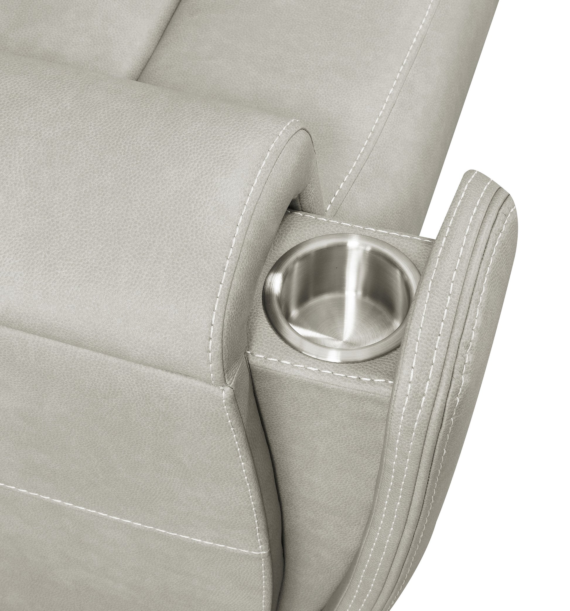 Brickston Triple Power Reclining Sofa Grey