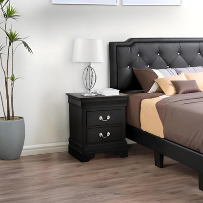 Traditional Style Bedroom Accent Nightstand - The Sleep Loft - Online Mattress Showroom NYC