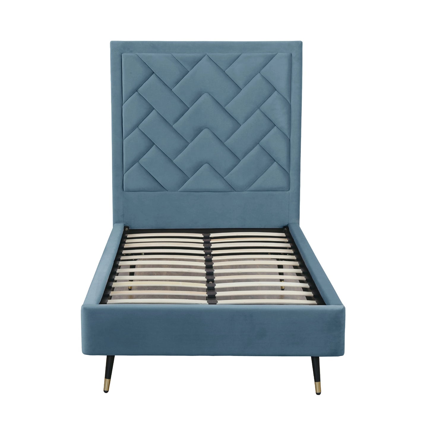 Crosby - Bed With Upholstered Headboard And Slats - The Sleep Loft - Online Mattress Showroom NYC