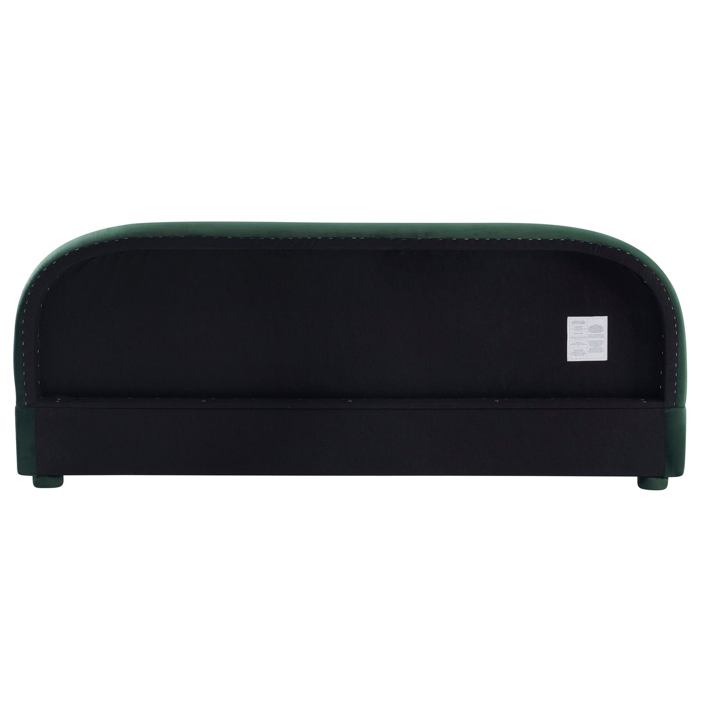 Upholstered Simple Modern Bedroom Bed With Curved Headboard - The Sleep Loft - Online Mattress Showroom NYC