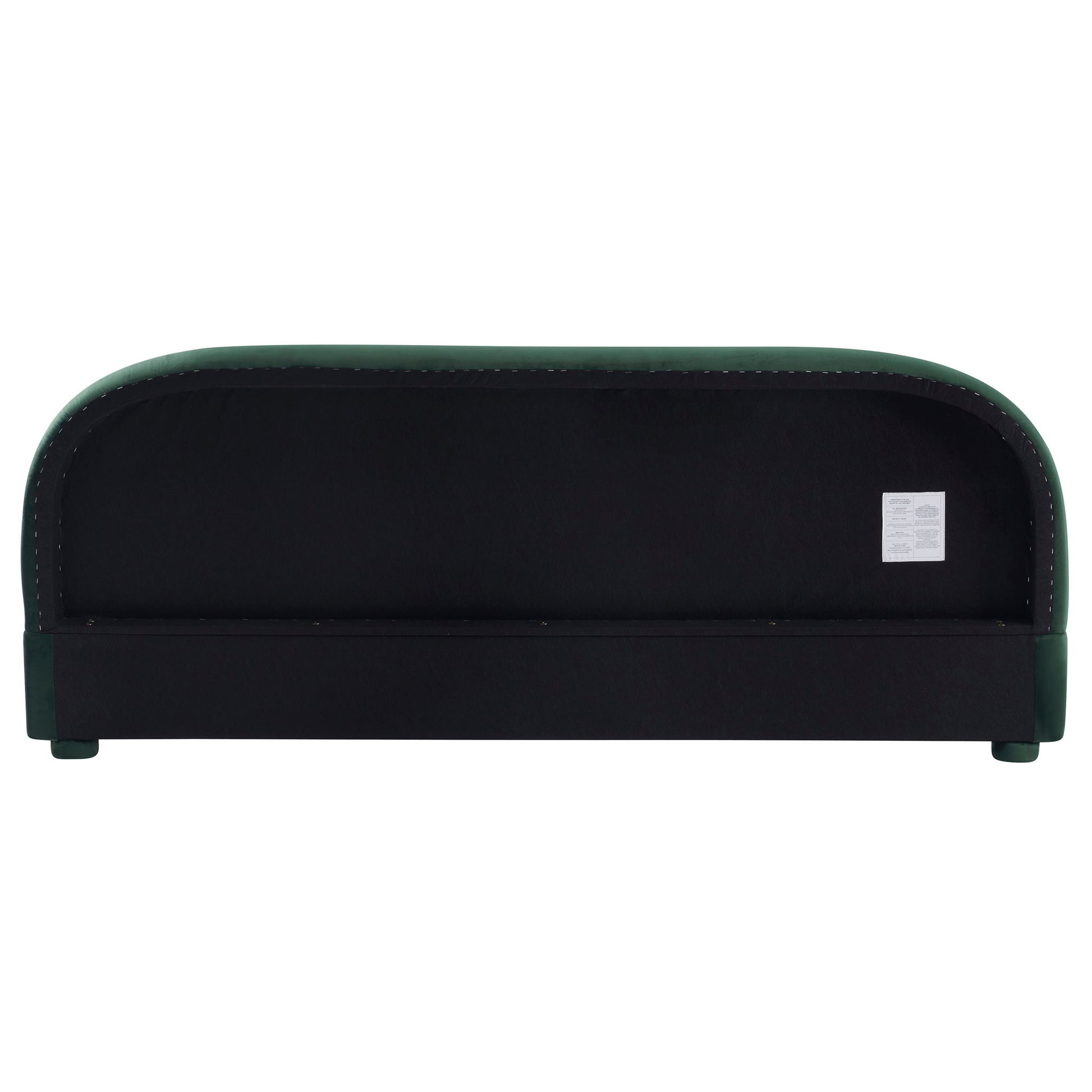 Upholstered Simple Modern Bedroom Bed With Curved Headboard - The Sleep Loft - Online Mattress Showroom NYC