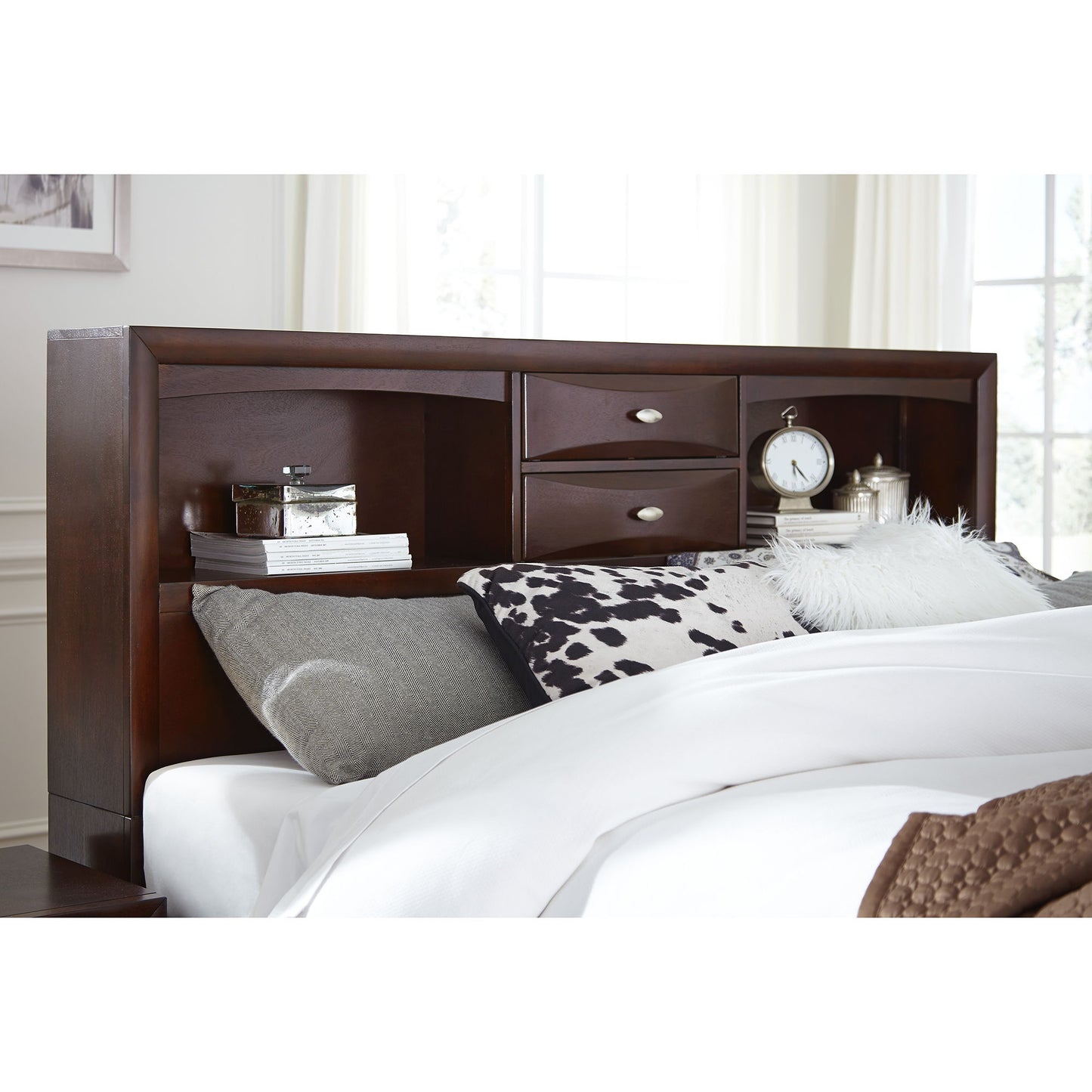 Lucille - Bed With Storage And Bookcase Headboard - The Sleep Loft - Online Mattress Showroom NYC