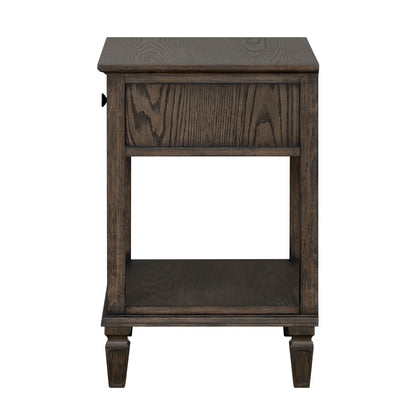 Victoria - Bedside Table With Drawer And Shelf - The Sleep Loft - Online Mattress Showroom NYC
