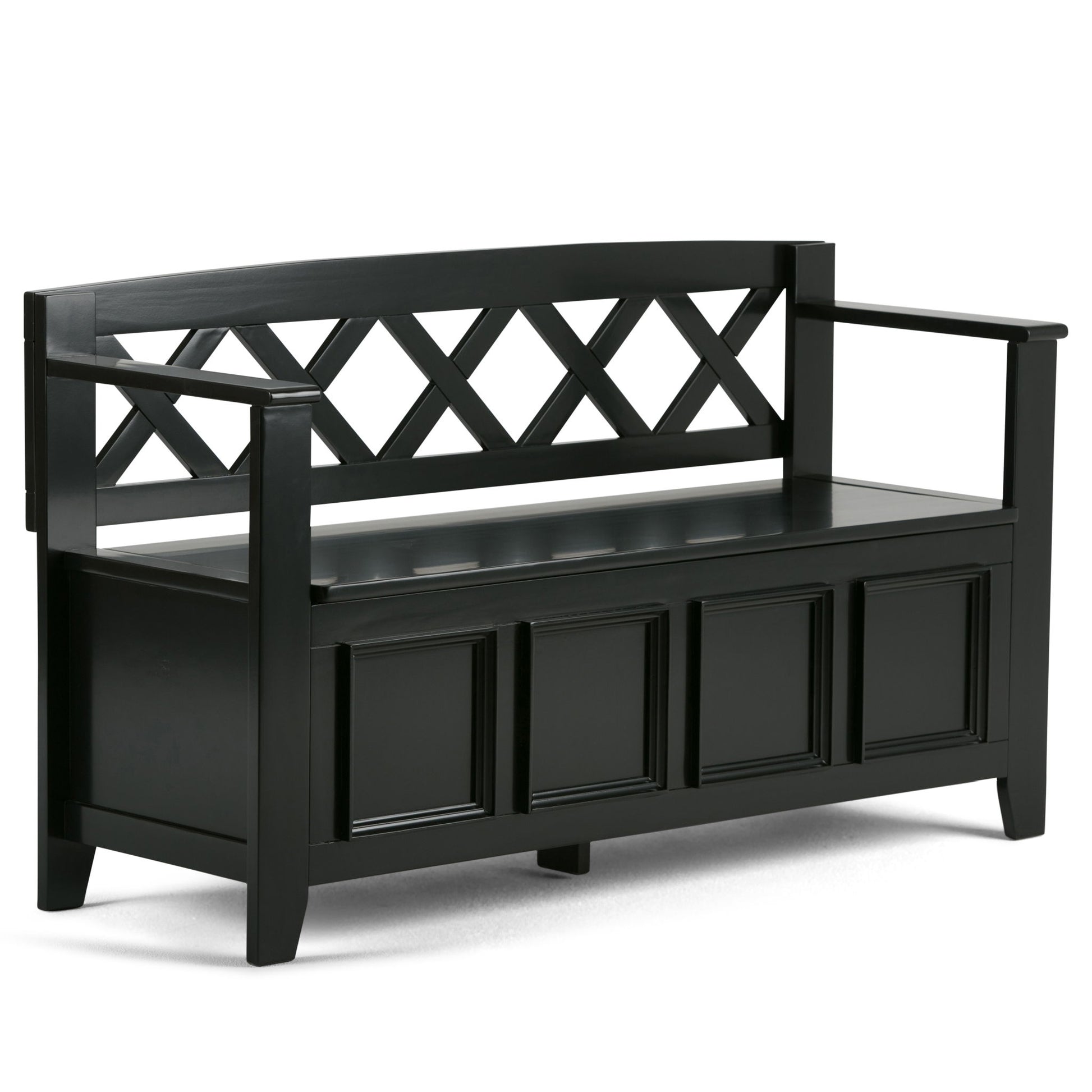 Amherst - Handcrafted Entryway Storage Bench - The Sleep Loft - Online Mattress Showroom NYC