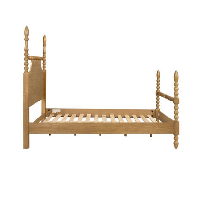 Queen Bed Turned Legs - Natural - The Sleep Loft - Online Mattress Showroom NYC