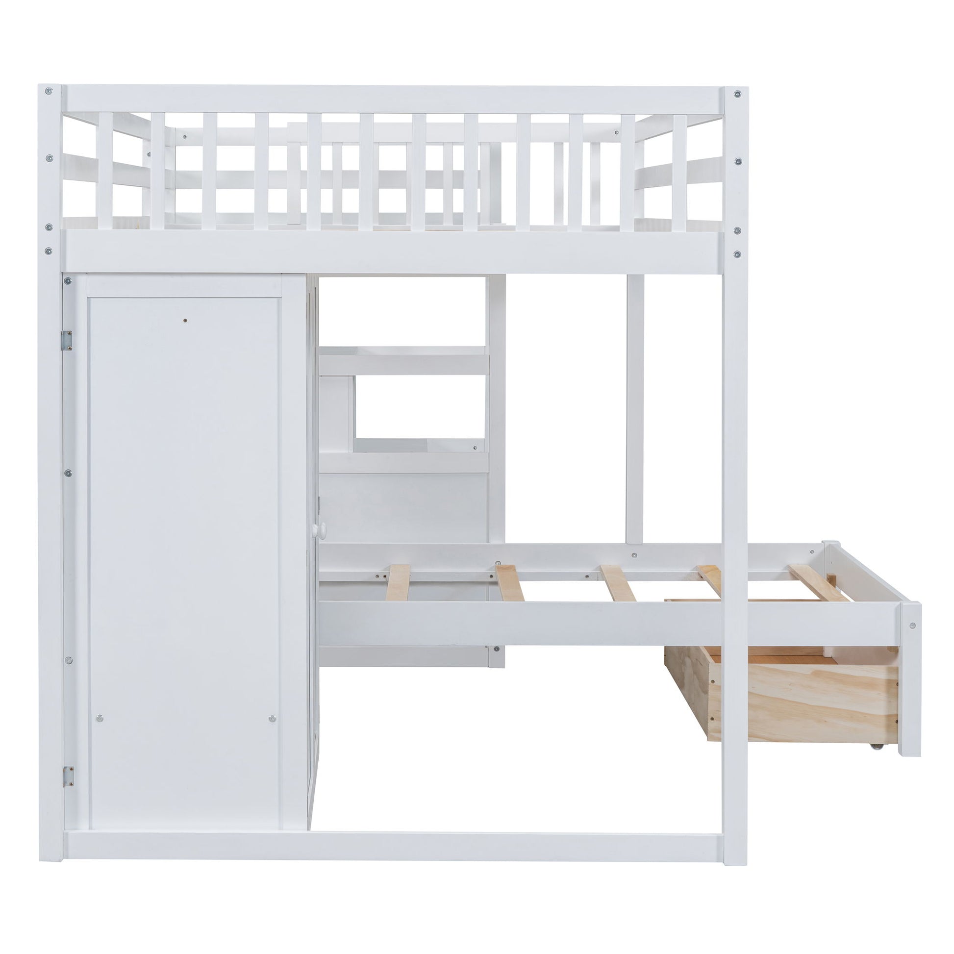 Bunk Bed With Wardrobe, Drawers - The Sleep Loft - Online Mattress Showroom NYC