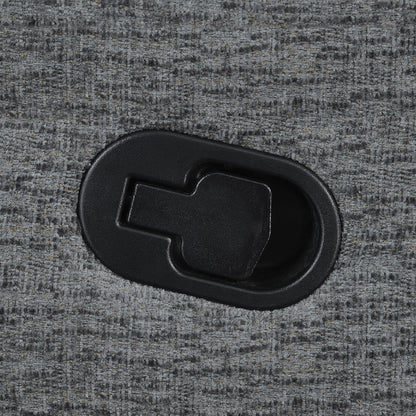 Bahrain Upholstered LAF Recliner Charcoal