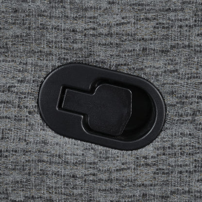 Bahrain Upholstered Glider Recliner Charcoal