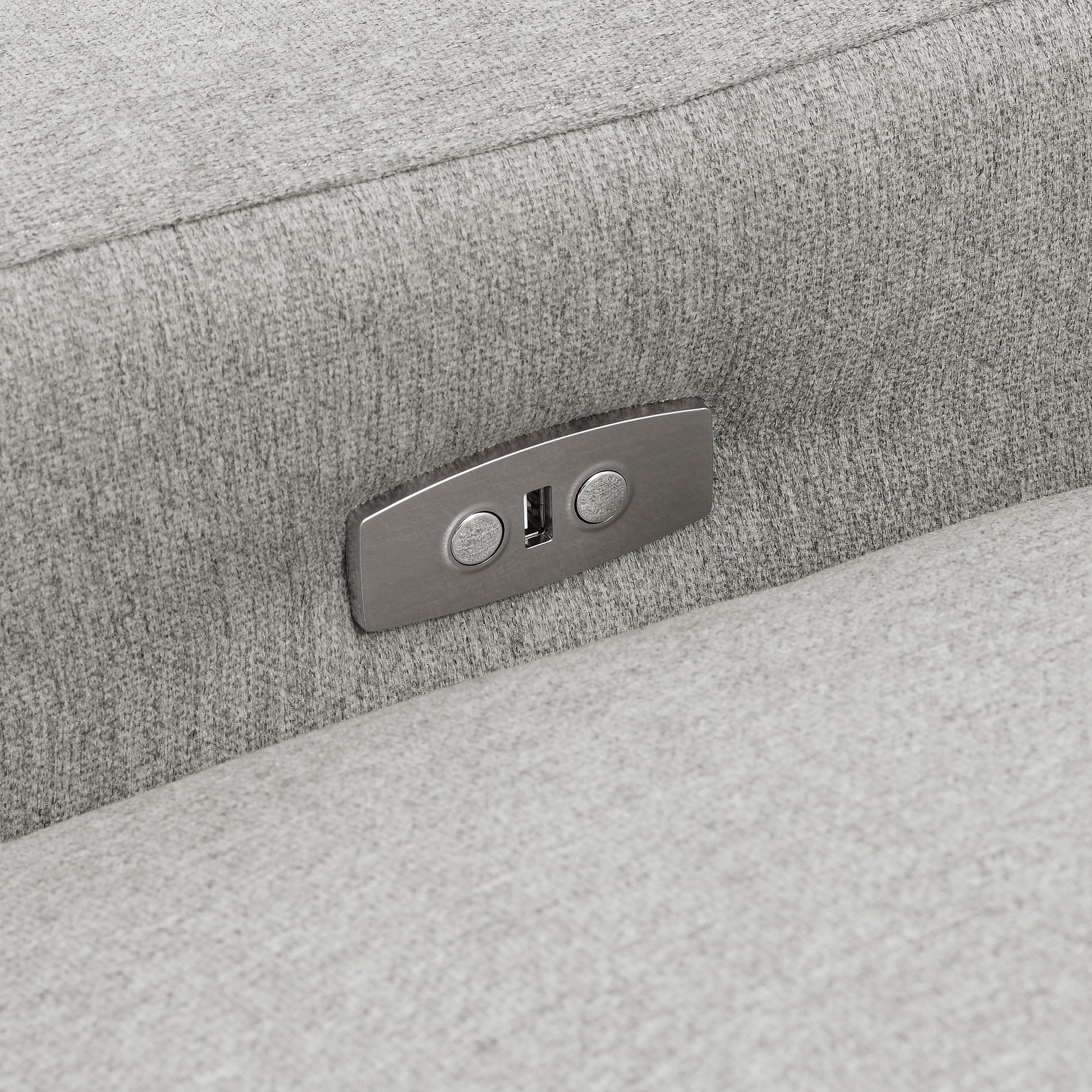 Collins Modular Power Loveseat Grey