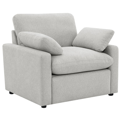 Collins Upholstered Power Recliner Chair Grey