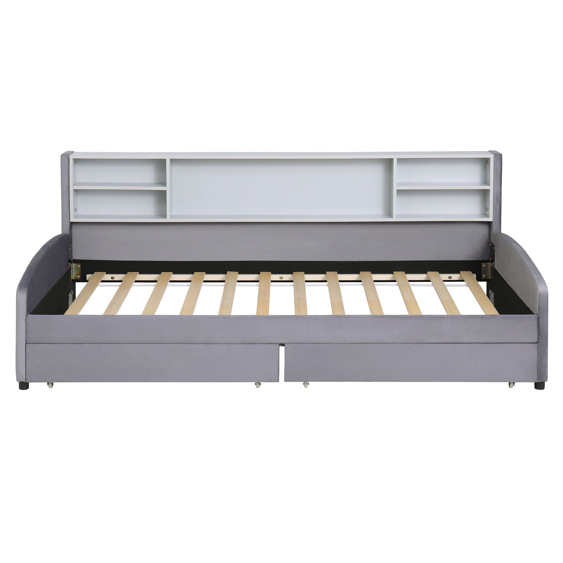 Luxurious Upholstered Platform Bed With Storage Drawers - The Sleep Loft - Online Mattress Showroom NYC