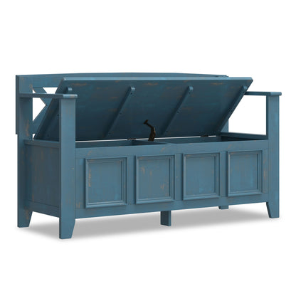 Amherst - Handcrafted Entryway Storage Bench - The Sleep Loft - Online Mattress Showroom NYC