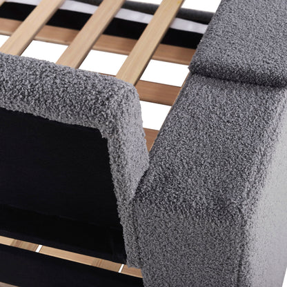 Upholstered Daybed With Storage Armrests, Trundle And Latest Integrated tooth Audio System - The Sleep Loft - Online Mattress Showroom NYC