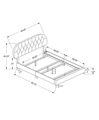 Bed Upholstered Look - The Sleep Loft - Online Mattress Showroom NYC