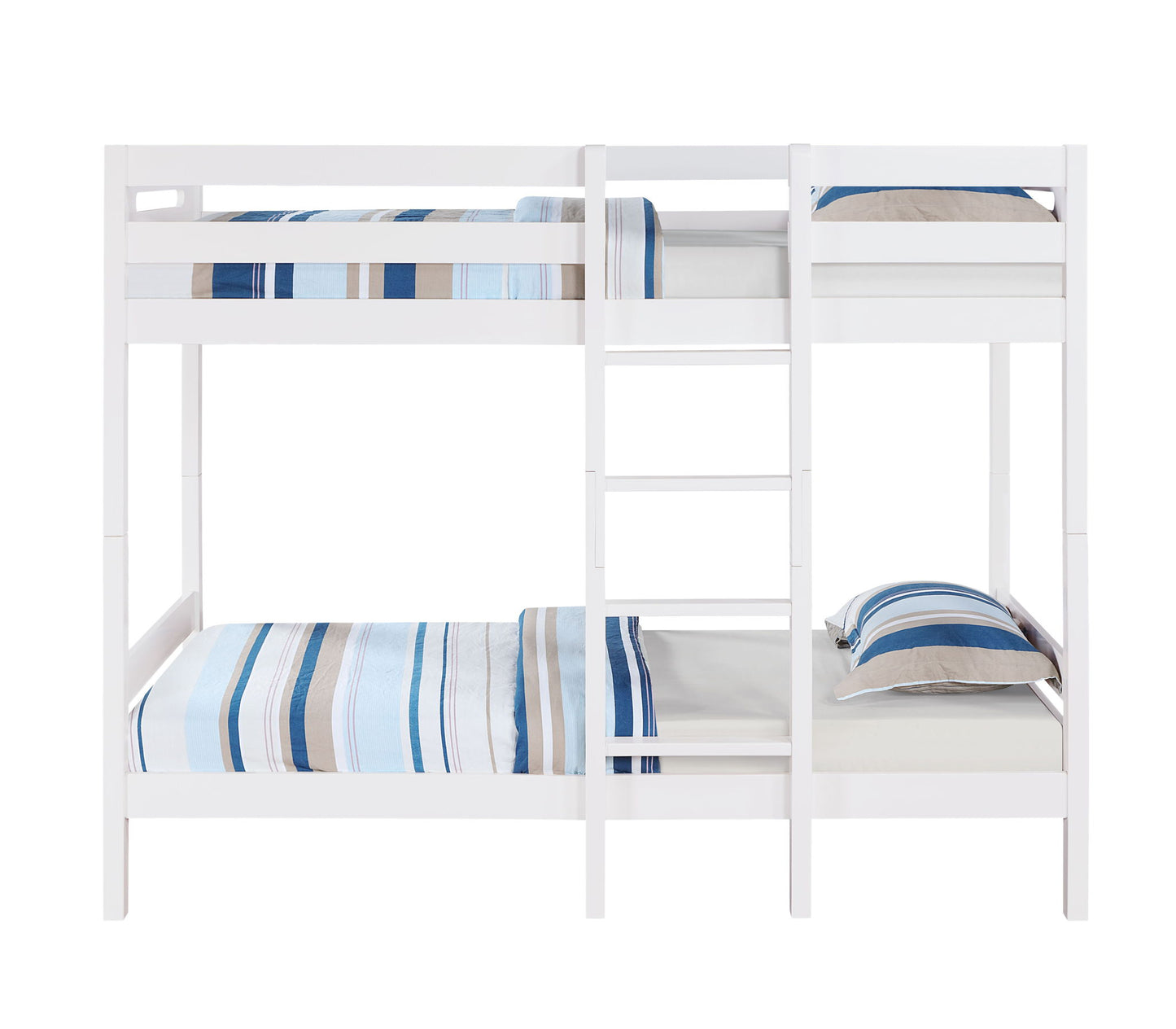 Esin - Twin Twin Bunk Bed - White - The Sleep Loft - Online Mattress Showroom NYC