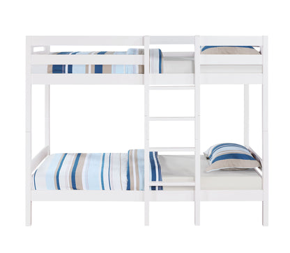Esin - Twin Twin Bunk Bed - White - The Sleep Loft - Online Mattress Showroom NYC
