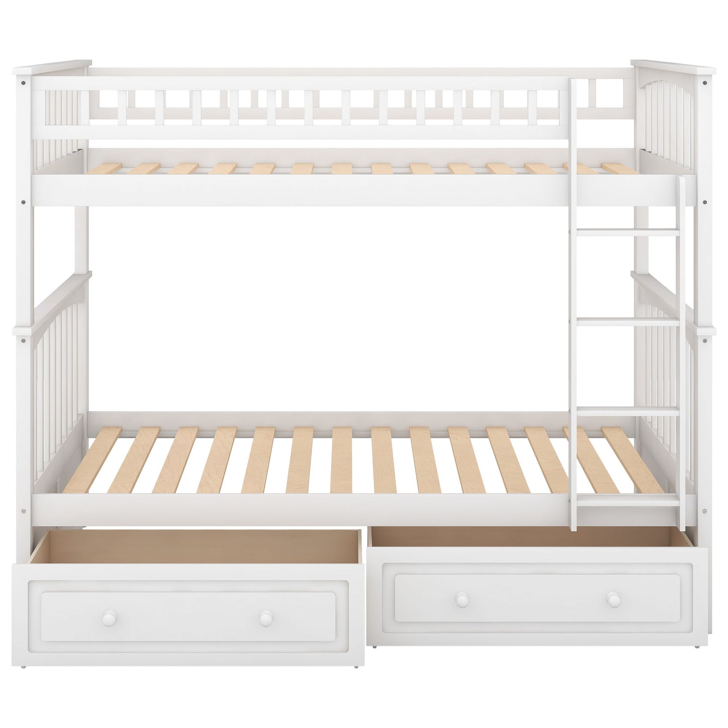 Twin Over Twin Bunk Bed With Drawers, Convertible Beds - The Sleep Loft - Online Mattress Showroom NYC