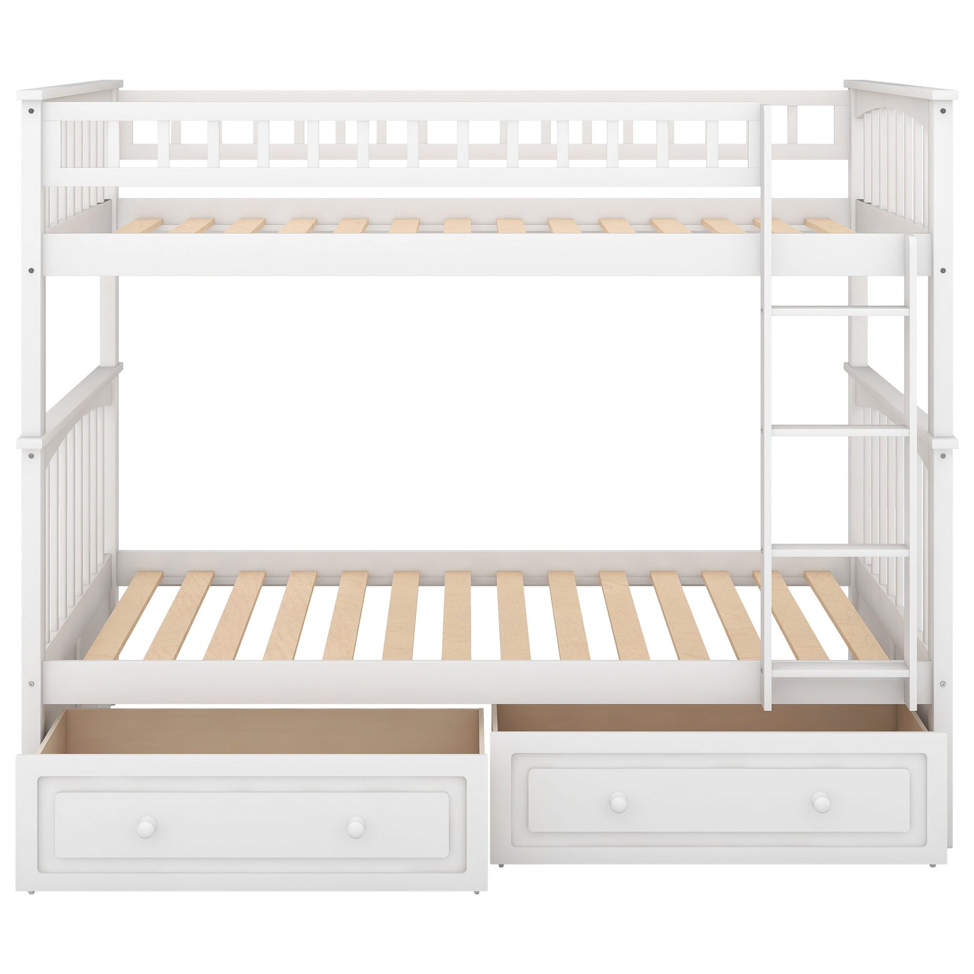 Twin Over Twin Bunk Bed With Drawers, Convertible Beds - The Sleep Loft - Online Mattress Showroom NYC