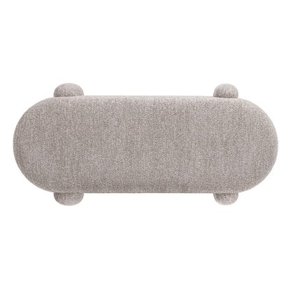 Hugo - Oval Fully Upholstered Storage Bench - The Sleep Loft - Online Mattress Showroom NYC