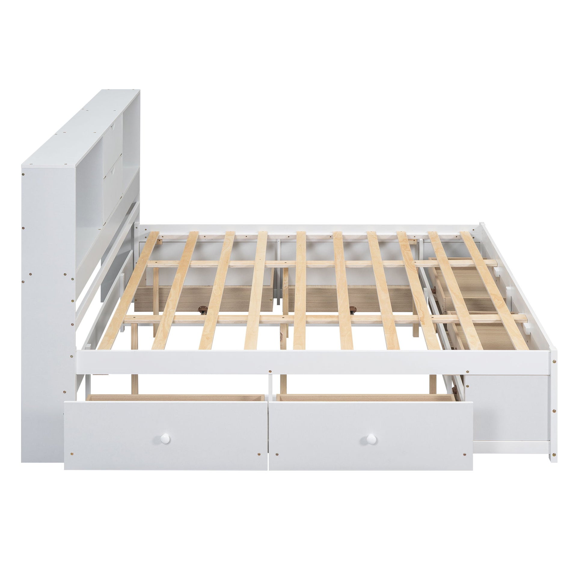 Platform Bed With Storage Headboard And 8 Drawers - The Sleep Loft - Online Mattress Showroom NYC