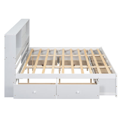 Platform Bed With Storage Headboard And 8 Drawers - The Sleep Loft - Online Mattress Showroom NYC