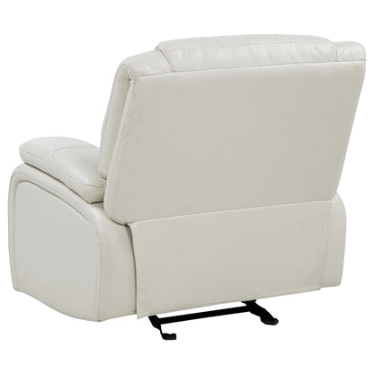 Camila 3-piece Upholstered Reclining Sofa Set White