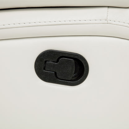 Camila Upholstered Motion Reclining Loveseat White