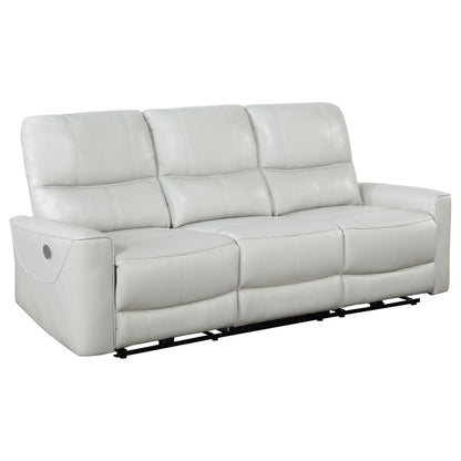 Greenfield 3-piece Power Reclining Sofa Set Dove Grey