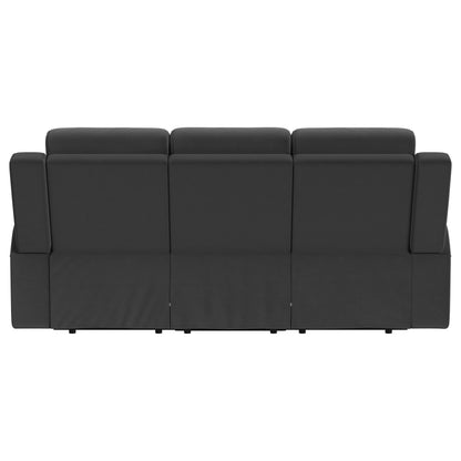 Brentwood Upholstered Motion Reclining Sofa Dark Charcoal