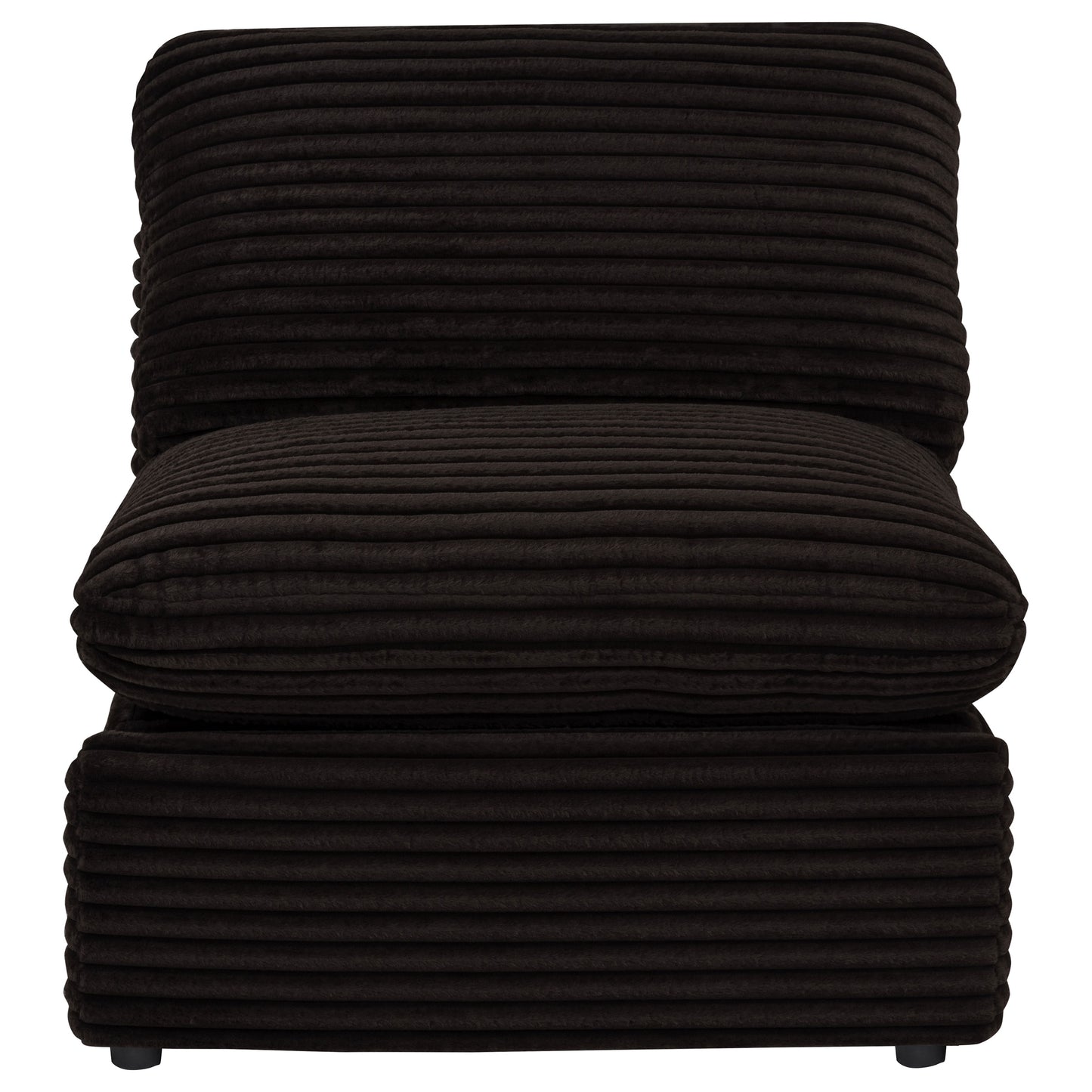 Collins Modular Power Armless Recliner Chocolate Brown