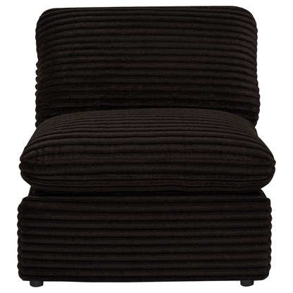 Collins Modular Power Armless Recliner Chocolate Brown