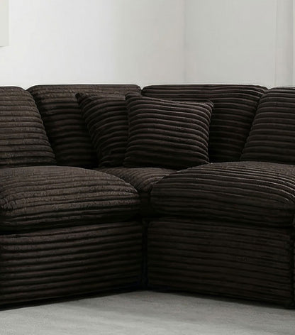 Collins Modular Corner Chair Chocolate Brown