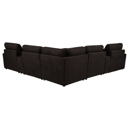 Collins 7-piece Modular Power Reclining Sectional Chocolate Brown