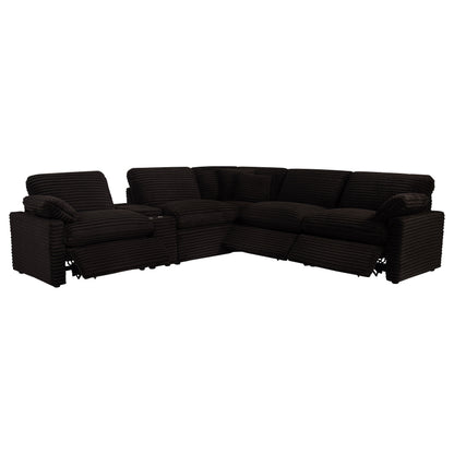 Collins 6-piece Modular Power Reclining Sectional Chocolate Brown